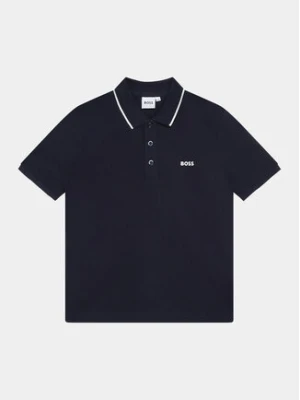 Boss Polo J25P26 D Granatowy Regular Fit