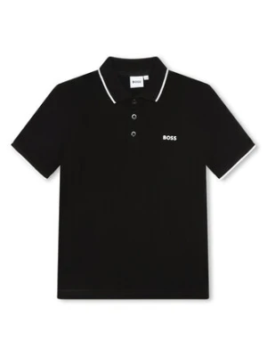 Boss Polo J25P26 S Czarny Regular Fit