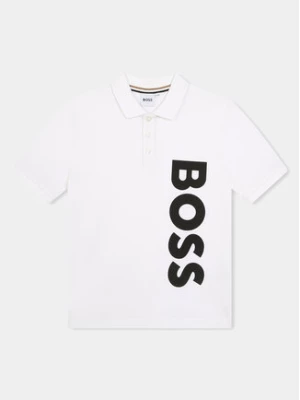 Boss Polo J50703 S Biały Regular Fit