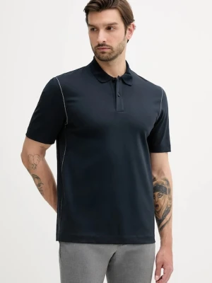 BOSS polo męski kolor granatowy gładki 50543387