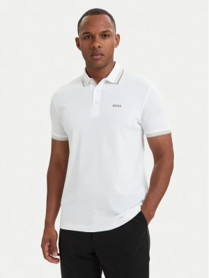 BOSS Polo Paddy 50469055 Biały Regular Fit