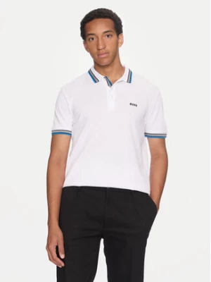 Boss Polo Paddy 50469055 Biały Regular Fit