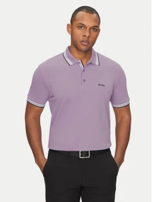 BOSS Polo Paddy 50469055 Fioletowy Regular Fit