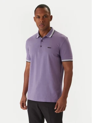 BOSS Polo Paddy 50469055 Fioletowy Regular Fit