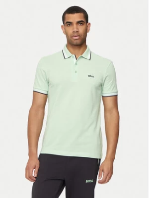 Boss Polo Paddy 50469055 Zielony Regular Fit