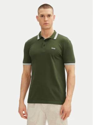BOSS Polo Paddy 50469055 Zielony Regular Fit
