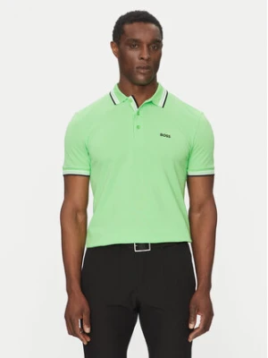BOSS Polo Paddy 50469055 Zielony Regular Fit
