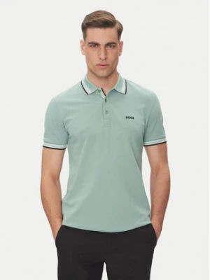BOSS Polo Paddy 50469055 Zielony Regular Fit
