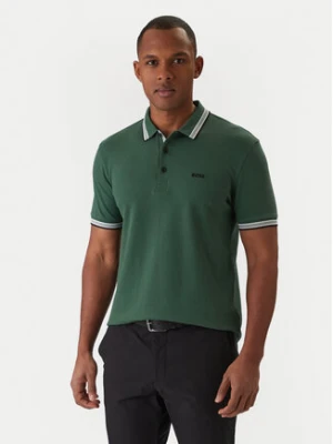 BOSS Polo Paddy 50469055 Zielony Regular Fit