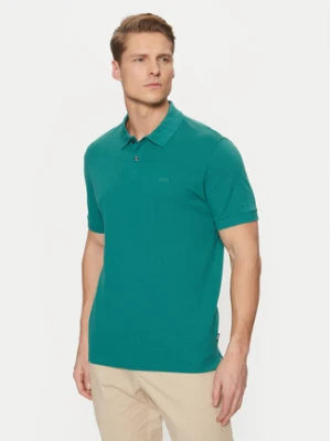 BOSS Polo Pallas 50468362 Zielony Regular Fit