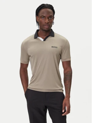 BOSS Polo Palle 50543348 Beżowy Slim Fit