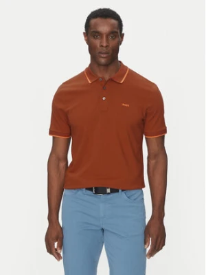 BOSS Polo Parlay 190 50494697 Pomarańczowy Regular Fit