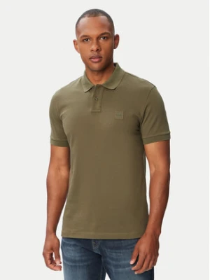 BOSS Polo Passenger 50507803 Zielony ciemny Slim Fit