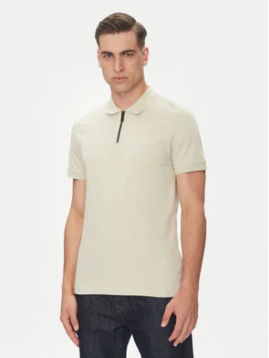 BOSS Polo Passerzip 50537507 Beżowy Slim Fit