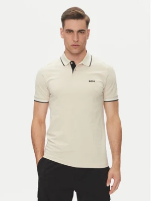 BOSS Polo Paul 50506193 Beżowy Slim Fit