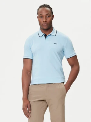BOSS Polo Paul 50506193 Błękitny Slim Fit
