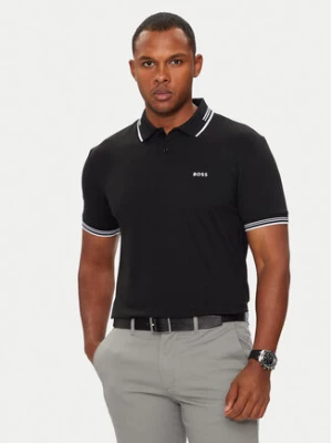 Boss Polo Paul 50506193 Czarny Slim Fit