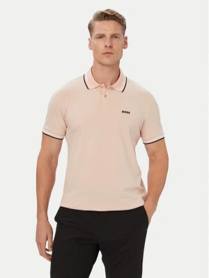 BOSS Polo Paul 50506193 Pomarańczowy jasny Regular Fit