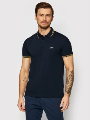 Boss Polo Paul Curved 50469210 Granatowy Slim Fit