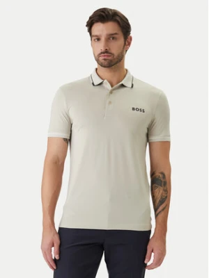 BOSS Polo Paul Pro 50506203 Beżowy Slim Fit