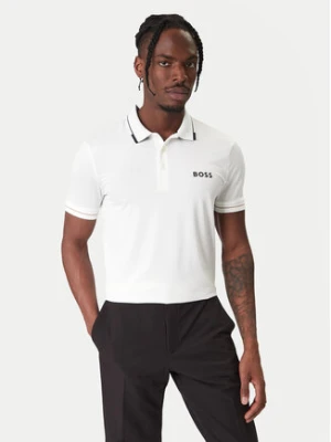 BOSS Polo Paul Pro 50506203 Biały Slim Fit