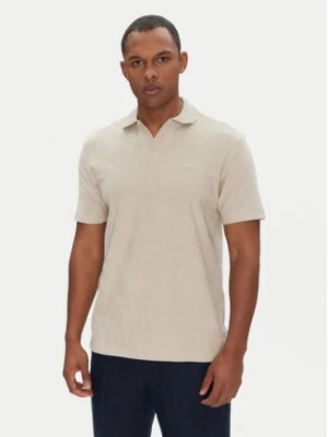 BOSS Polo Pe_Doubletowel 50539869 Beżowy Relaxed Fit