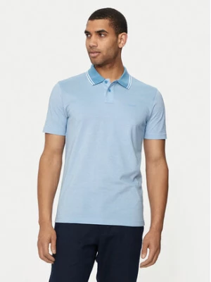 Boss Polo Peoxfordnew 50507814 Niebieski Relaxed Fit