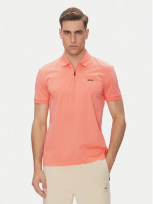 BOSS Polo Philix Pima 50538177 Pomarańczowy Regular Fit
