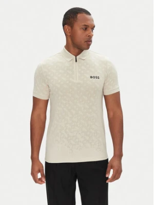 BOSS Polo Philix Toc Jq 50538106 Beżowy Slim Fit