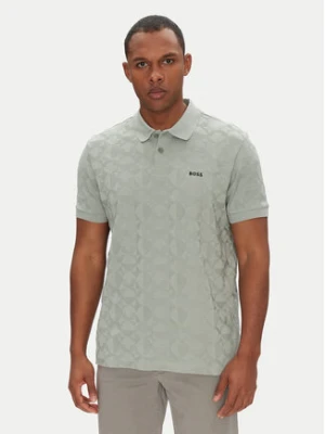 BOSS Polo Pirax 50538191 Zielony Relaxed Fit