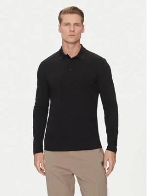 BOSS Polo Plisy 50536609 Czarny Regular Fit