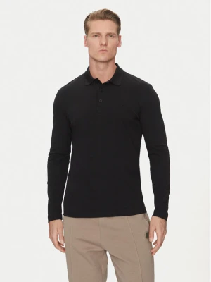 BOSS Polo Plisy 50536609 Czarny Regular Fit