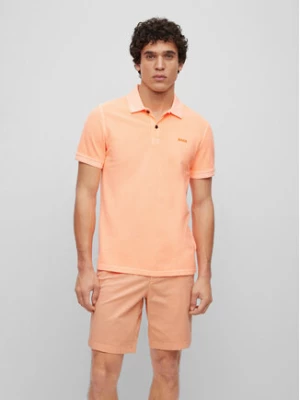 Boss Polo Prime 50468576 Pomarańczowy Slim Fit