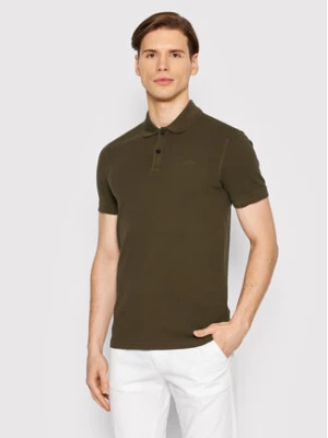 Boss Polo Prime 50468576 Zielony Slim Fit