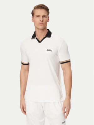 BOSS Polo Serve 2 50559200 Biały Slim Fit
