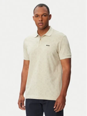 BOSS Polo Swing 50564801 Beżowy jasny Regular Fit