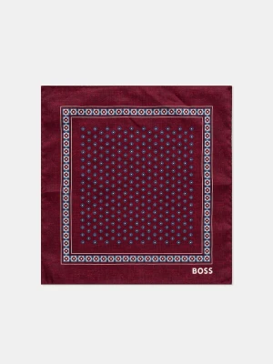 BOSS poszetka C-POCKET SQ.-251 bordowy