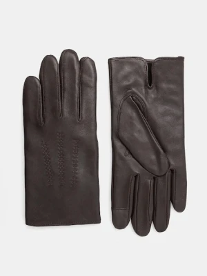 BOSS rękawiczki skórzane Hainz-ME