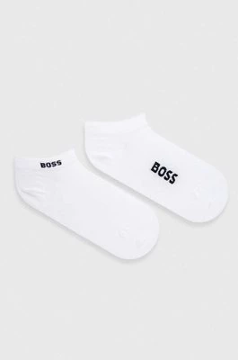 BOSS skarpetki 2-pack damskie kolor biały 50502054