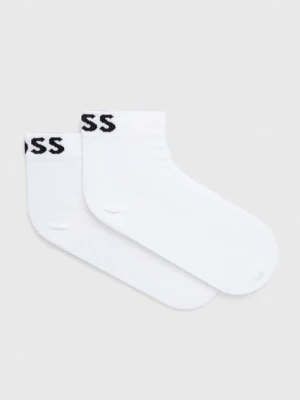 BOSS skarpetki 2-pack damskie kolor biały 50502066