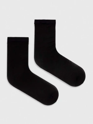 BOSS skarpetki 2-pack damskie kolor czarny 50518960