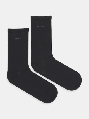 BOSS skarpetki 2-pack damskie kolor czarny 50543398