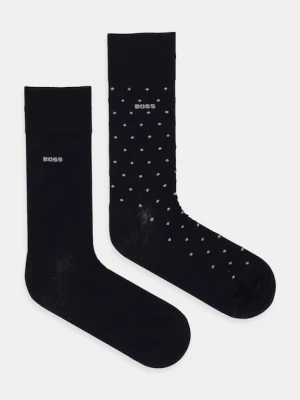 BOSS skarpetki 2-pack kolor granatowy 50484004