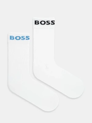 BOSS skarpetki 2-pack męskie kolor biały 50469747