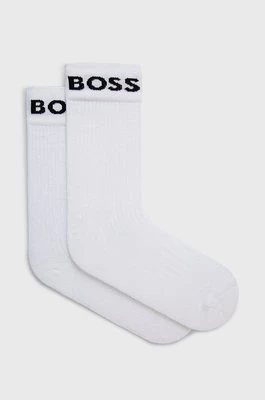 BOSS skarpetki (2-pack) męskie kolor biały 50469747