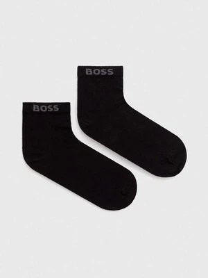 BOSS skarpetki 2-pack męskie kolor czarny 50491208