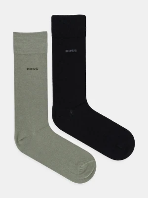 BOSS skarpetki 2-pack męskie kolor zielony 50467709