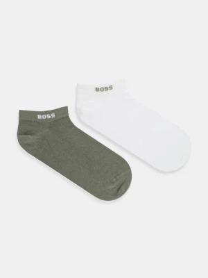 BOSS skarpetki 2-pack męskie kolor zielony 50467730
