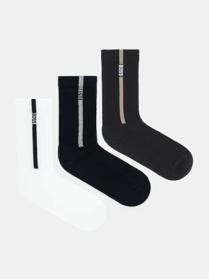 BOSS skarpetki 3-pack 3P QS Rib Lurex CC
