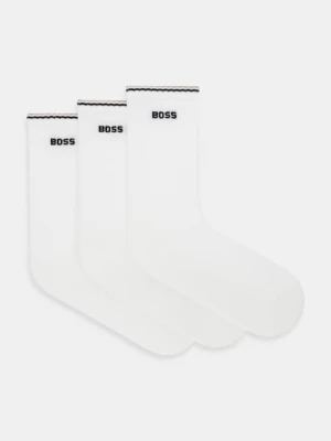 BOSS skarpetki 3-pack kolor biały 50531597